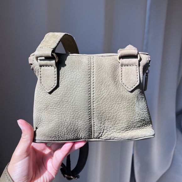 ON HOLD vintage coach sonoma fishing creel in SAGE nubuc suede - Picture 3 of 9